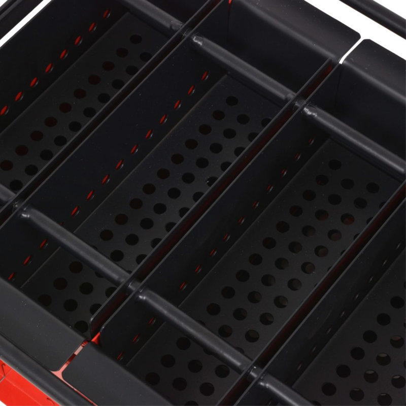 Praecipua vidaXL Paper Brick Maker, for Fires and BBQs, Black and Red, 14.9''x12.2''x7.1'', Steel