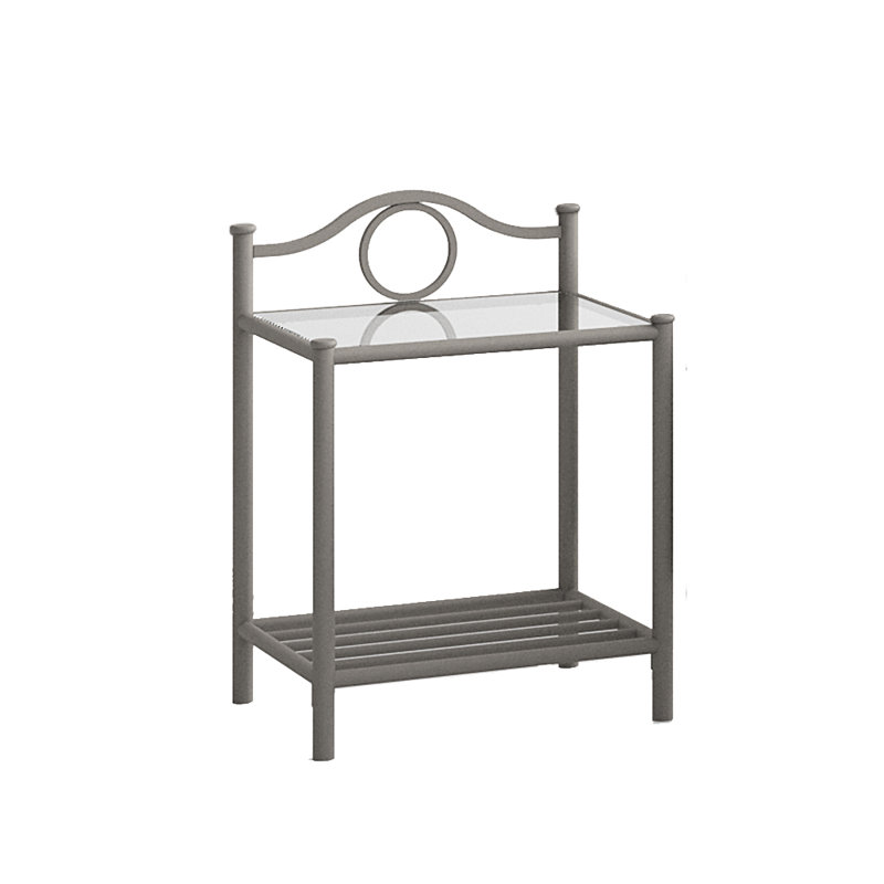 Safire Glass Top End Table