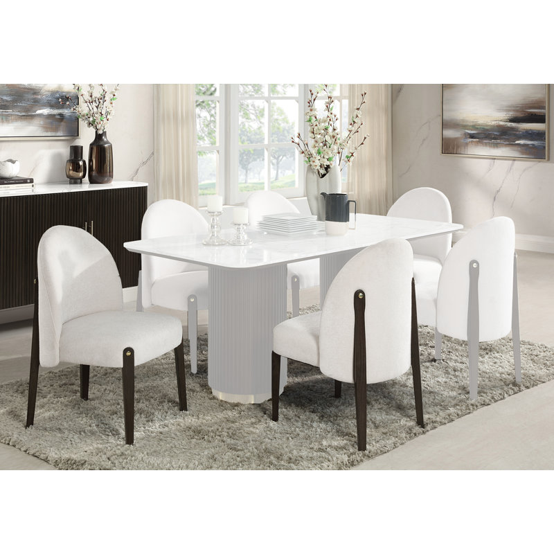 Chaise d'appoint Christchurch (ensemble de 2), Beige