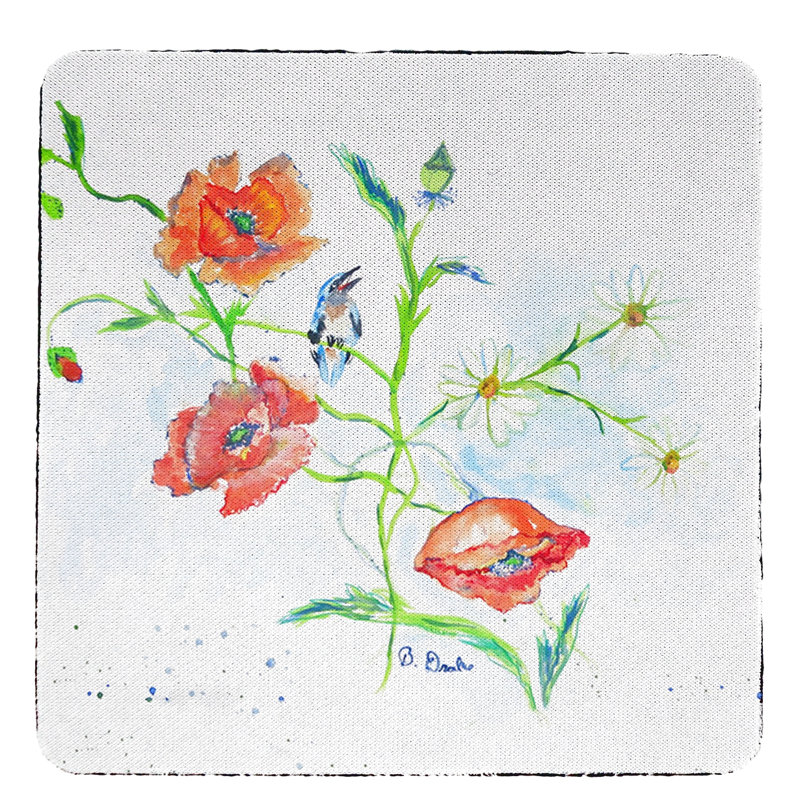 Sous-coquelicots coquelicots et marguerites