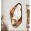 Miroir mural rétro en bois massif