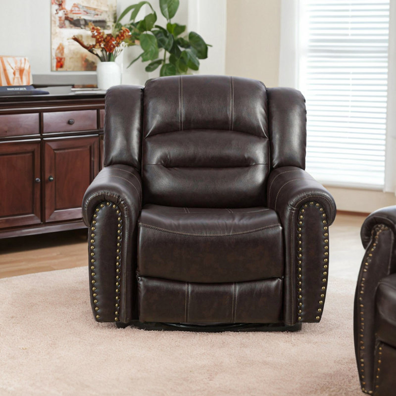 Fauteuil inclinable en cuir Nayshawn Vegan