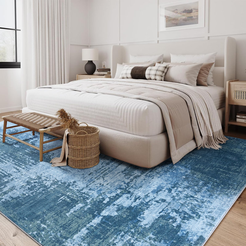 Fillender Modern Area Rugs Non-Slip Washable Abstract Soft For Living Room, Rectangle 5' x 7'1"
