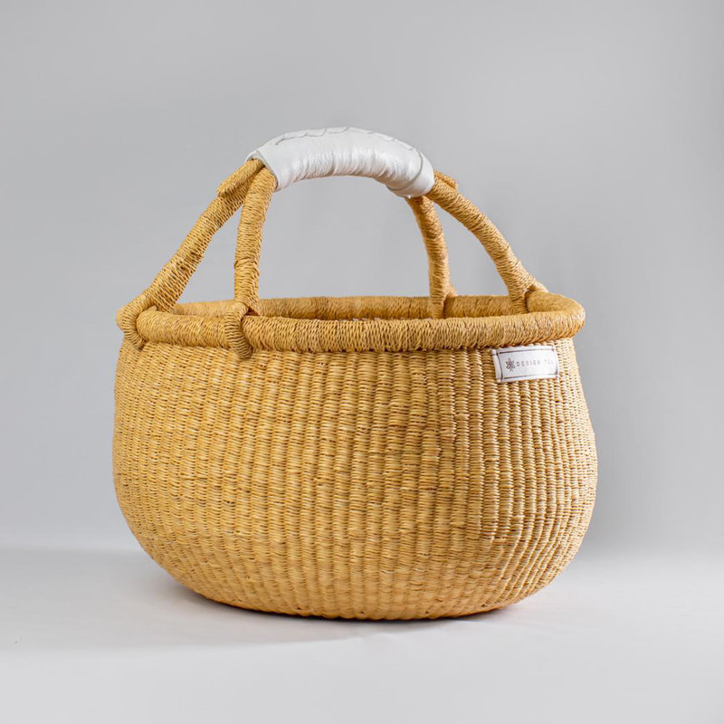 Panier chocolat tissé à la main chocolat, Blanc
