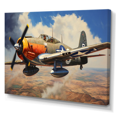 " P51B Plane Skyline II "