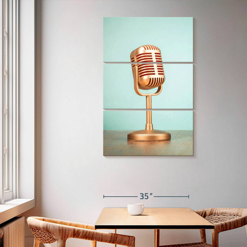 Microphone dynamique Abarca, H 65 po x l 42 po