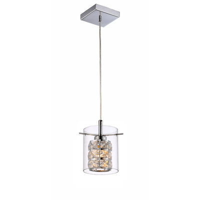 Luminaire suspendu en cristal 1 lumière Keralup