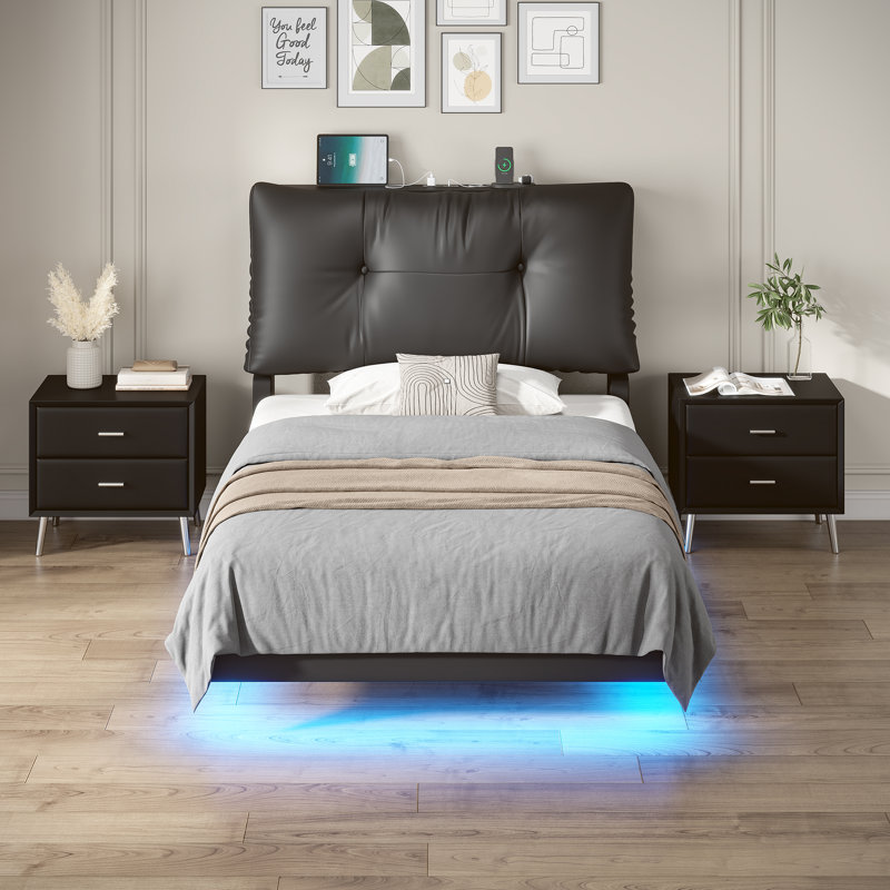 Floating Bed Frame, Twin