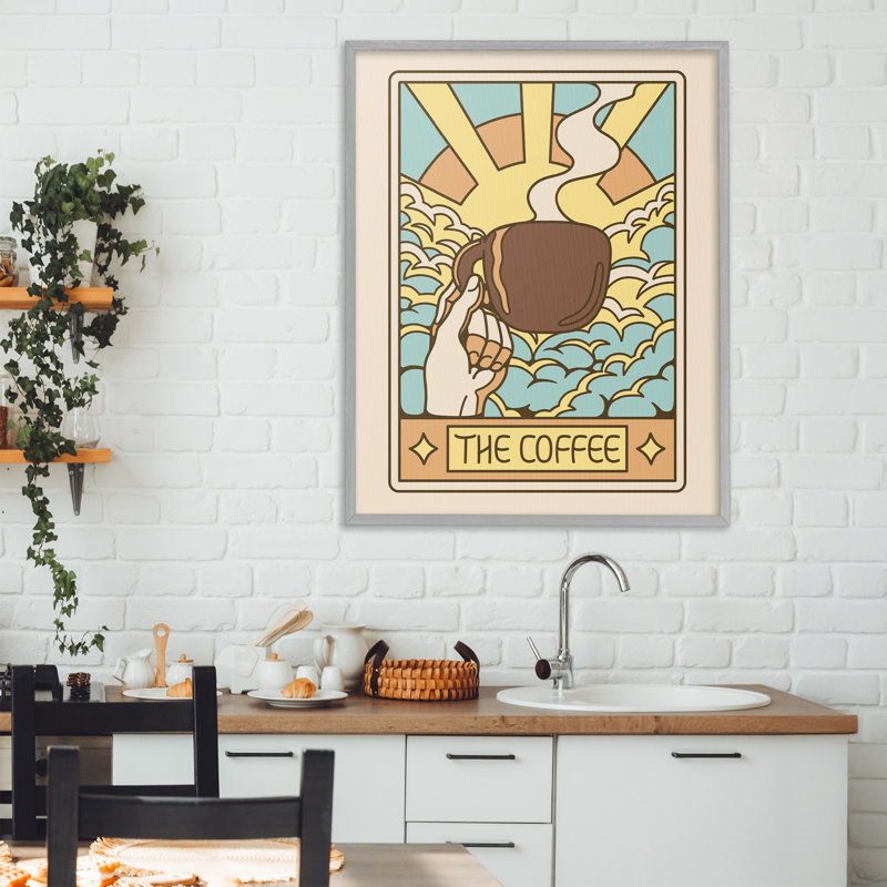 «The Coffee Mute Tarot», estampe numérique, design par Tobe Fonseca, H 30 po x l 24 po, Estampe numérique Farmhouse
