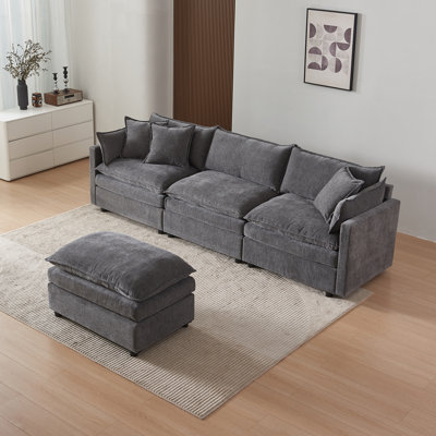 Modular L-Shaped Sectional Sofa