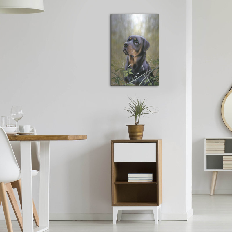 «Rottweiler Spirit of Loyauté» par John Silver, H 24 po x l 16 po