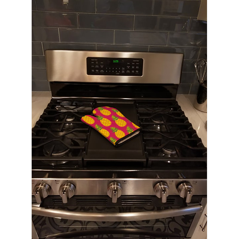 Caroline's Treasures Oven Mitt, Yellow/Green/Red