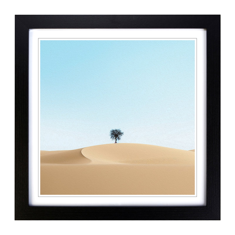 Desert Minimalism No.2 - Framed Print, Black