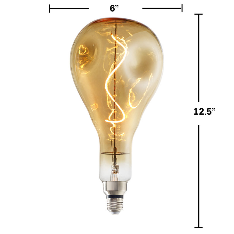 Ampoule DEL Edison surdimensionnée à gouttelettes, équivalente à 60 watts, E26 à intensité variable 2200K