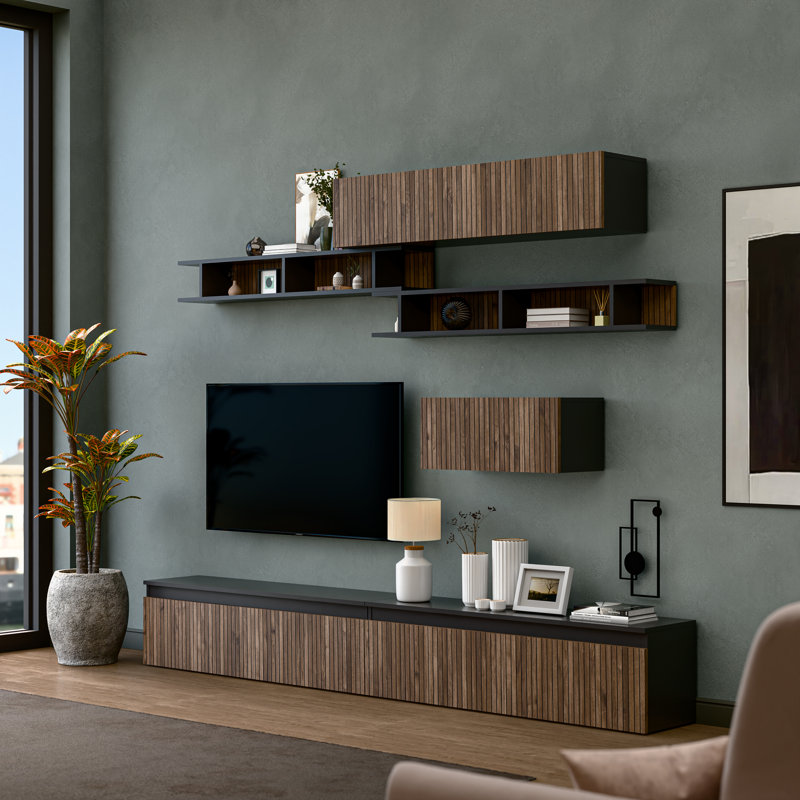 Madrid Entertainment Centre, Brown/Black