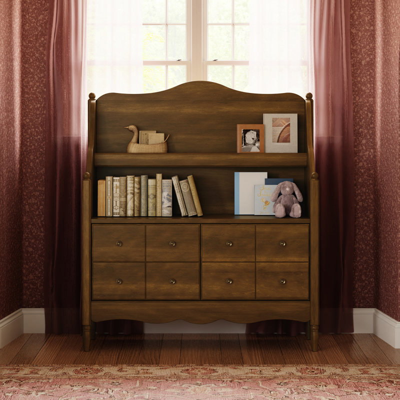 Liberty Library Hutch, Natural Walnut