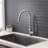 Brushed Nickel Pull Down Single Handle Sprayer Kitchen Sink Faucet