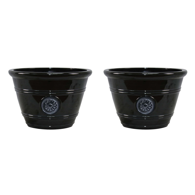 15.25" Modesto Resin Planter (2 Pack)