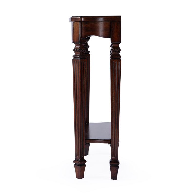 Cheshire Ballerina 22" Console Table, Dark Brown