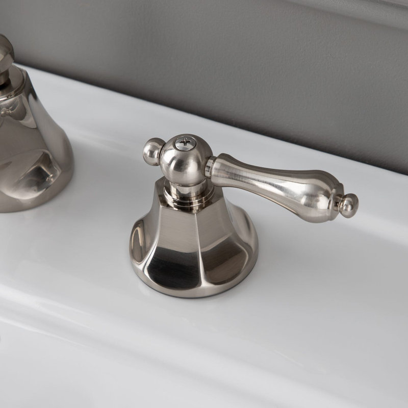 Widespread 2-handle Bathroom Faucet, Brushed Nickel