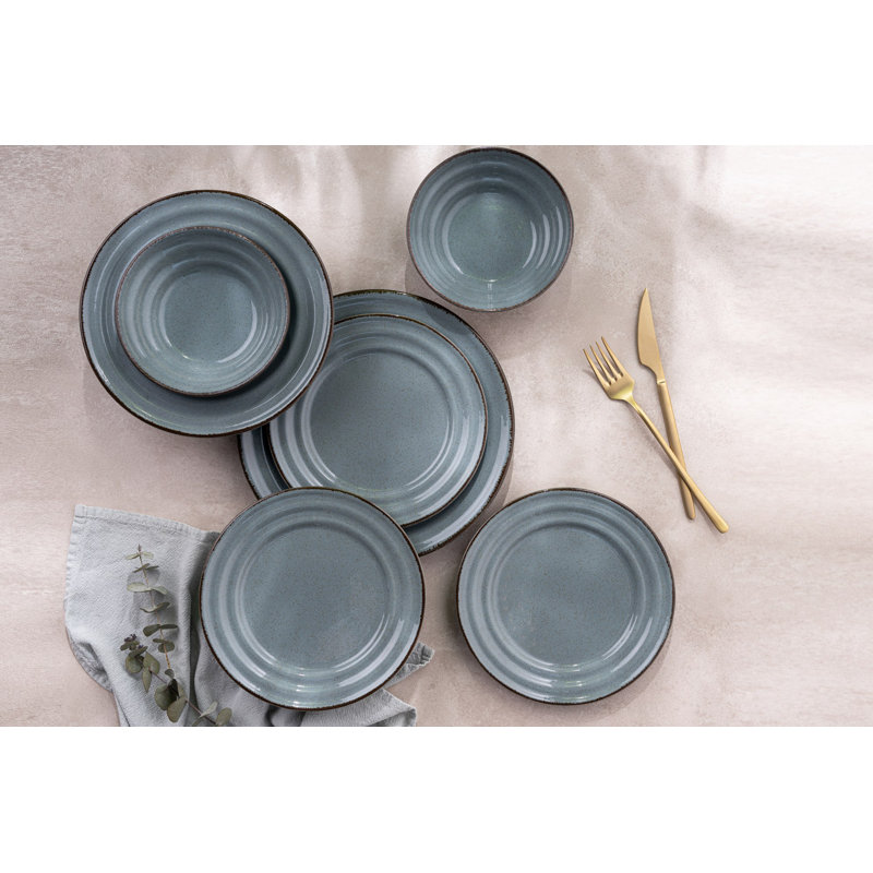 Gutierres 24 Piece Porcelain China Dinnerware Set - Service for 6