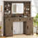 Azraf 47.2"W Farmhouse Large Vanity Dressing Makeup Table with 5 Drawers
