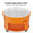 70QT Oval Freezer Patio Cooler Cart-114530813