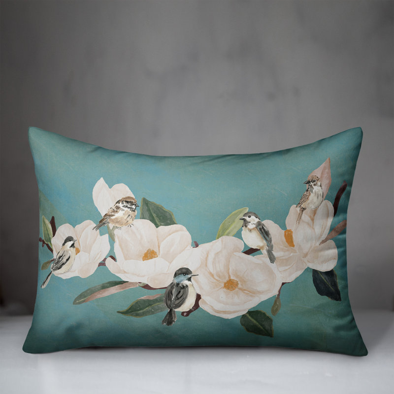 Coussin intérieur / extérieur Birds And Magnolias