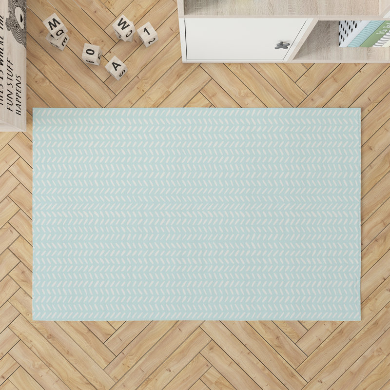 Tapis de jeu Dream Splat, Bleu clair / bleu, Rectangulaire 2 pi x 3 pi