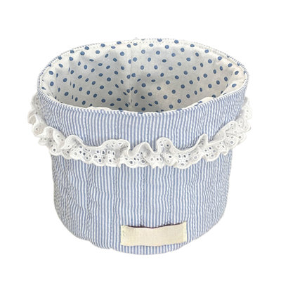 Fabric storage basket Fabric Storage Baskets Desktop Storage Baskets Cylindrical Snack And Miscellaneous Item Baskets Multi-purpose Storage Baskets Home Decorate