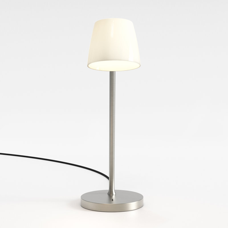 Imari Desk Table Lamp, Matte Nickel