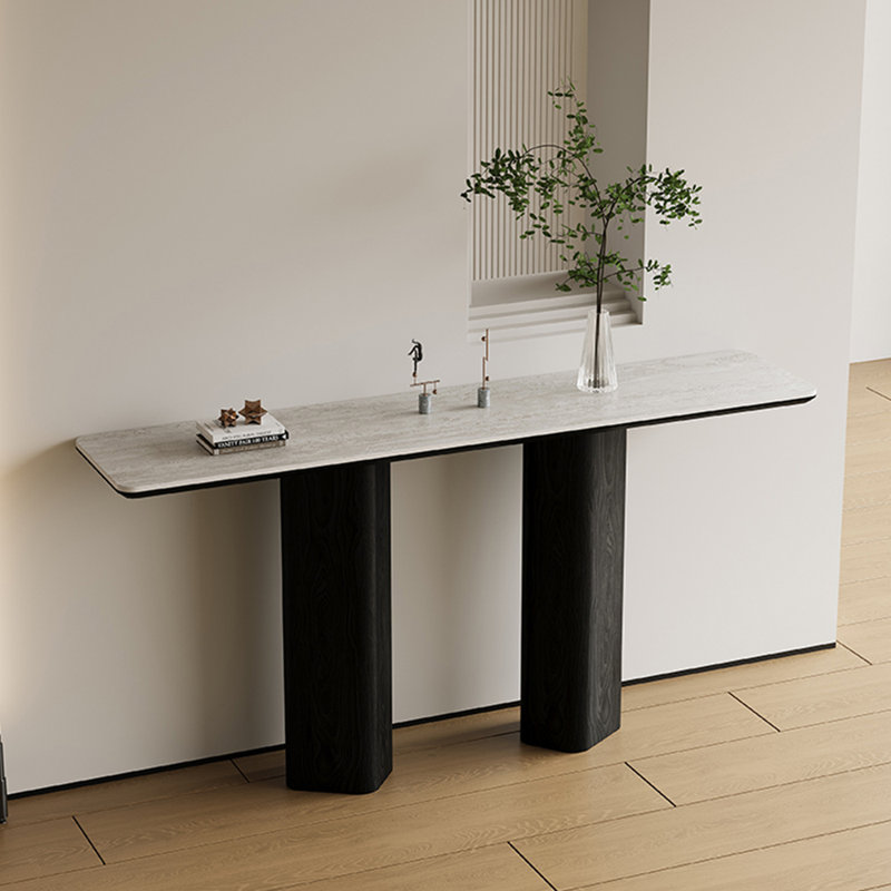 Console de style italien de luxe minimaliste, H 33,5 po x l 70,9 po x P 13,8 po