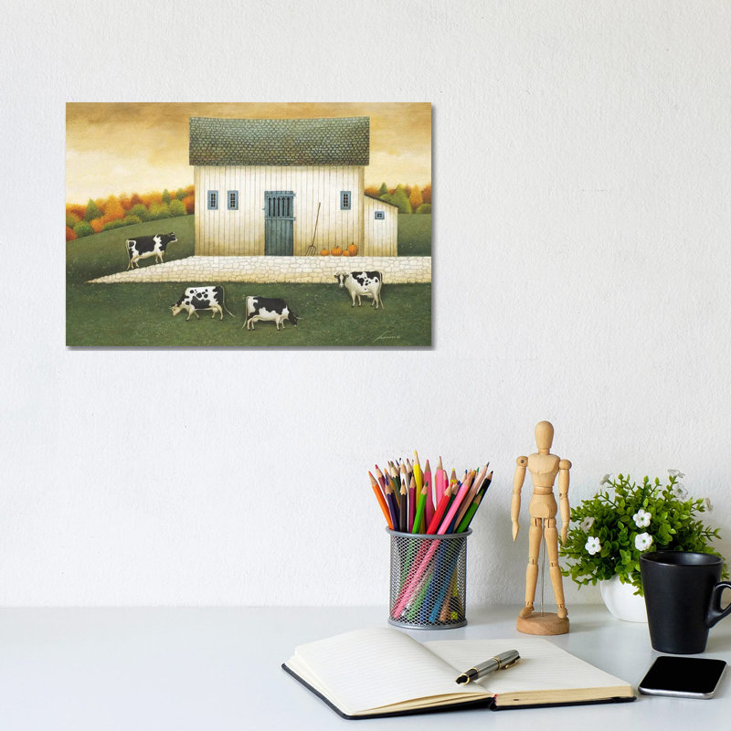 Grazing by Lowell Herrero - Wrapped Canvas Painting, 20.32 cm H x 30.48 cm W