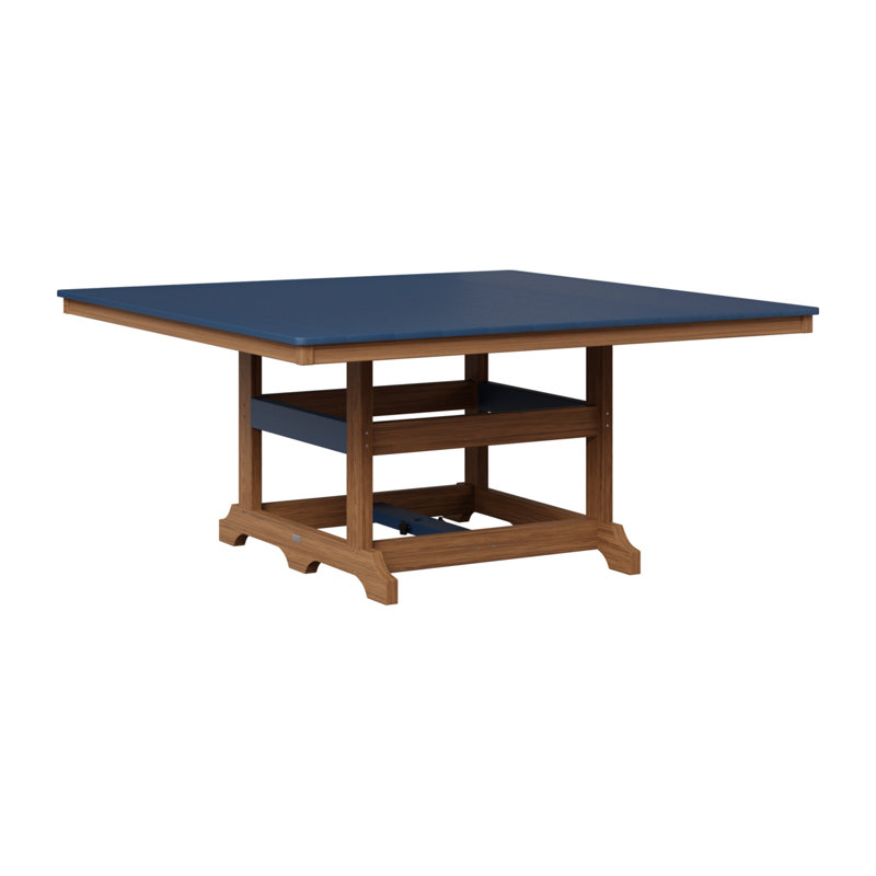 Table de salle à manger Berlin Classic, Acajou antique, Marine