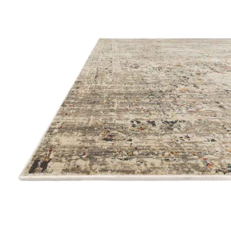 Tapis oriental gris Macide, Rectangle 2 pi 6 po x 4 pi