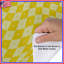 Housses de couette jaune à damier ondulé-128741806