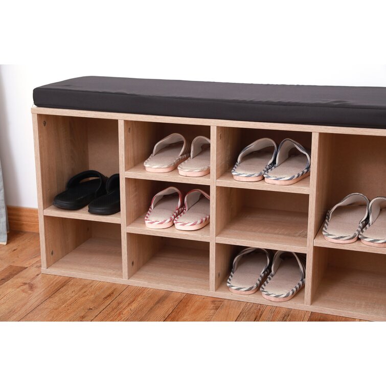 Latitude Run® 6 Pair Shoe Storage Bench