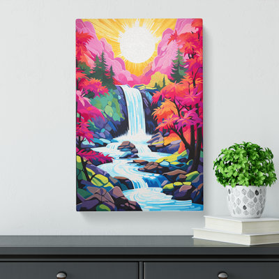 Waterfall Pop - Wrapped Canvas