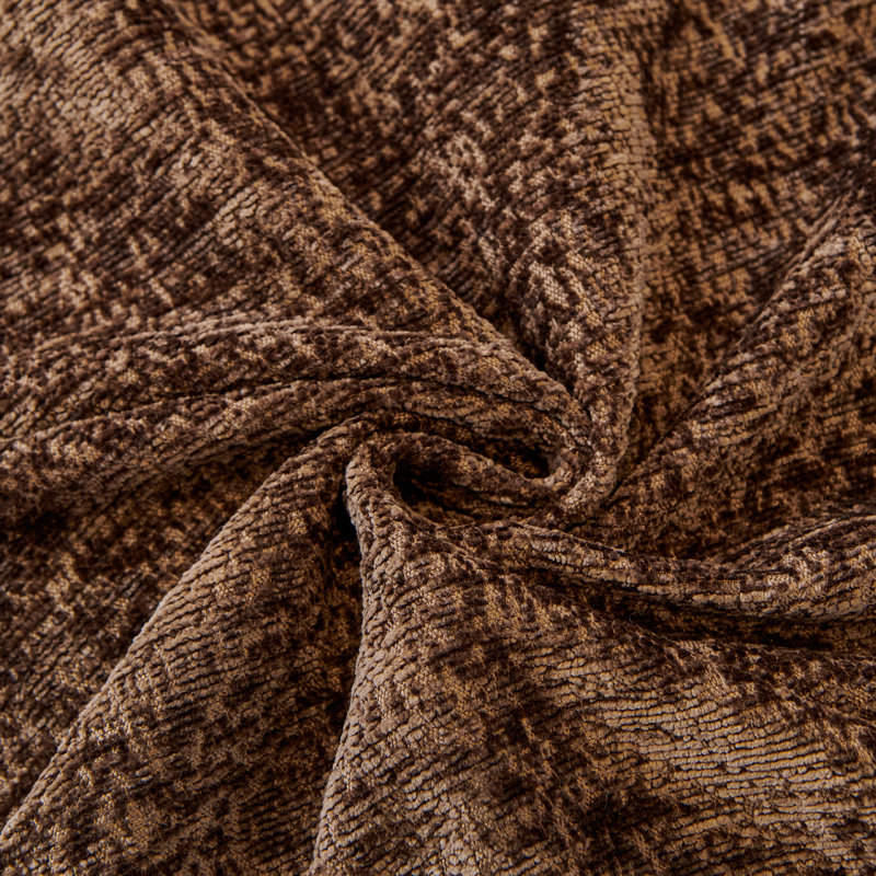 Housse pour canapé Elegant Nordic Chenille, H 71 po x l 134 po, Chenille brun foncé