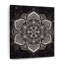 Impression sur toile noir et blanc Mandala-1381979268