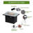 OceanCity 6 - Person Outdoor Seating Group with No Assembly Sectional and Fire Table-1071761701