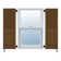 Atlantic Architectural Louvre Top & Raised Panel Bottom, Combination Shutter Pair