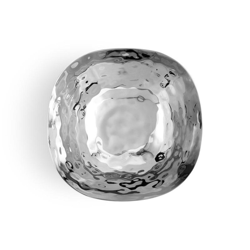 Reflective Stainless Steel Serving Bowl, 12"