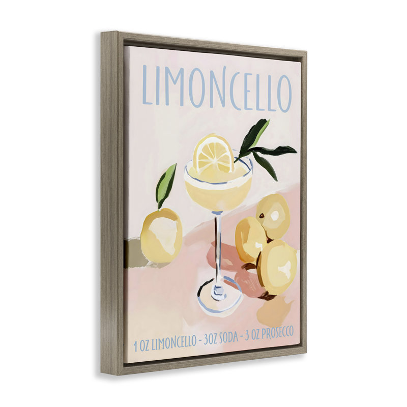 Cadre flottant Limoncello, 21 x 17, Montalcino orme flottant encadré