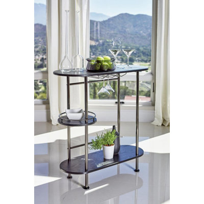 Bar avec rangement pour bouteilles de vin