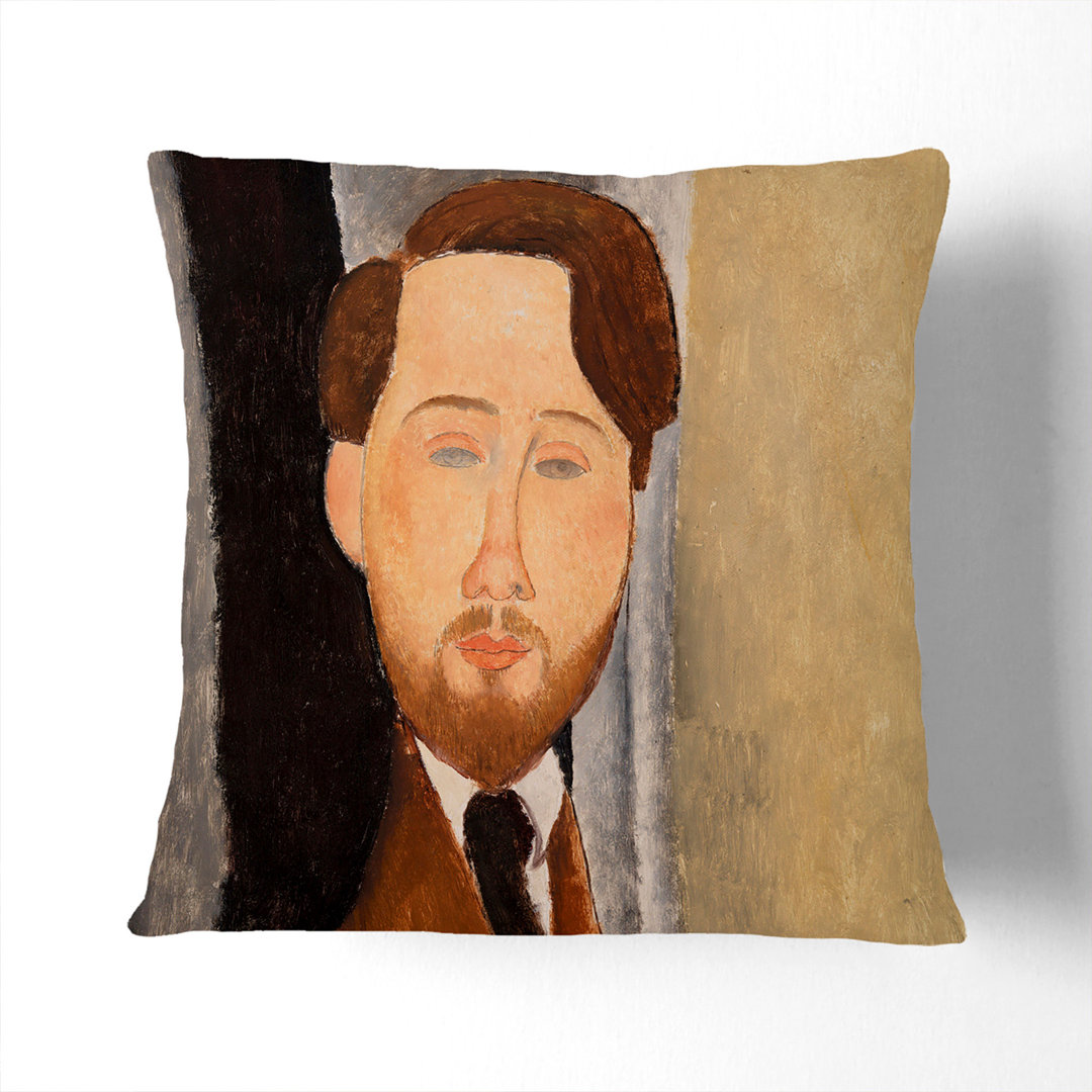 Leopold Zborowksi by Amedeo Modigliani Scatter Cushion with Filling