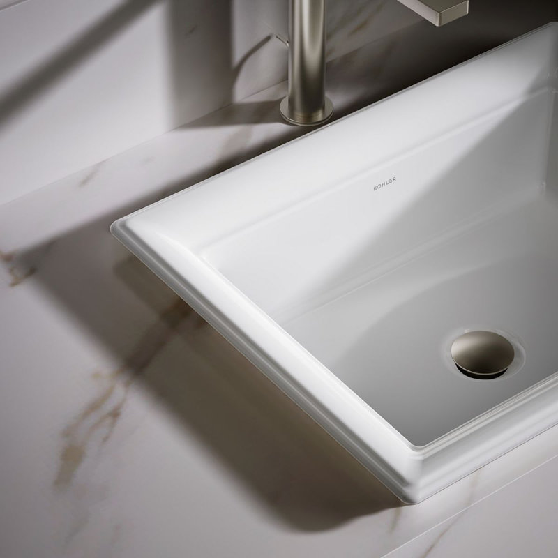 Artifacts 21 In. Rectangular Drop-In Bathroom Sink