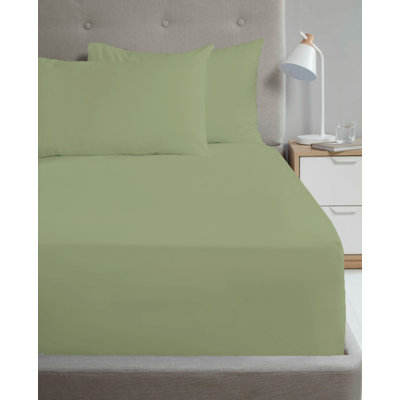 Maebree Cotton Blend/Polyester Percale Flat Sheet