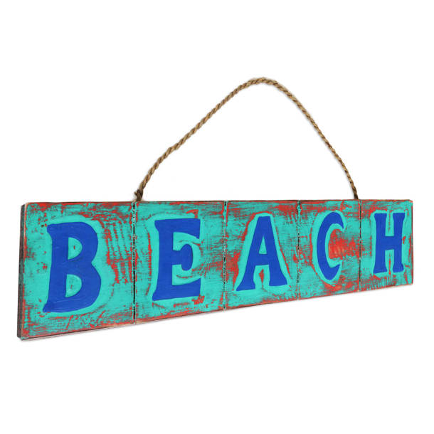 Highland Dunes Welcome To Our Beach II On Wood Textual Art & Reviews ...