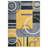 Washable Area Rug Modern Geometric Accent Rug, Non-Slip Contemporary Floor Mats, Stain-Resistant Soft Low Pile Indoor Carpet for Bedroom, Nursery, Living Room-1545379892-1551697581